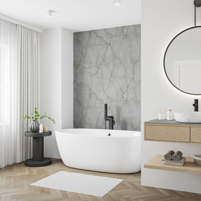 Marmo Grigio Wetwall Elite Waterproof Wall Panels