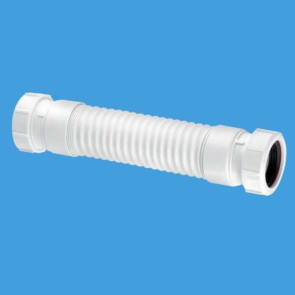 McAlpine FLEXCON3 flexible waste fitting 165/250mm long - uni x uni 1.1/4