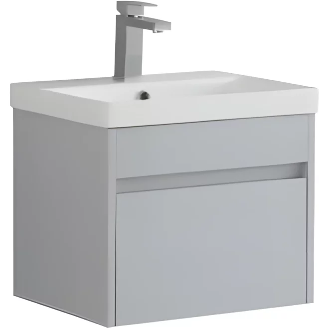 Mercia 500mm Light Grey Waterproof Wall Hung Vanity Unit