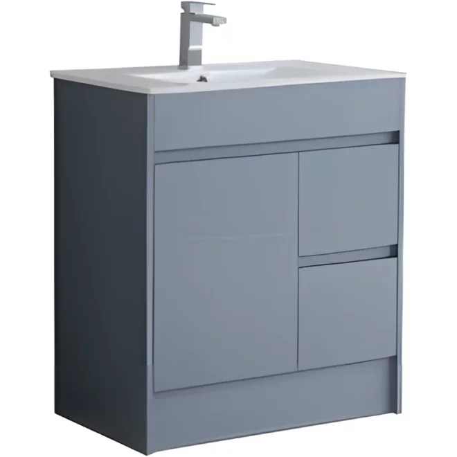 Mercia 750mm Mid Grey Gloss Waterproof Vanity Unit