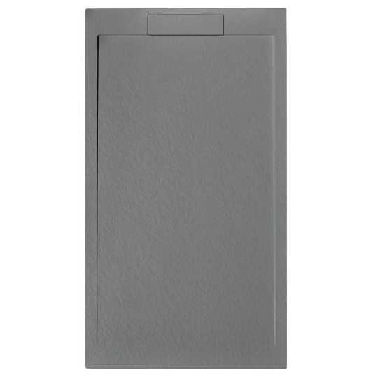 Giorgio Lux Grey Slate Effect Shower Tray - 1400 x 800 - Concealed Waste