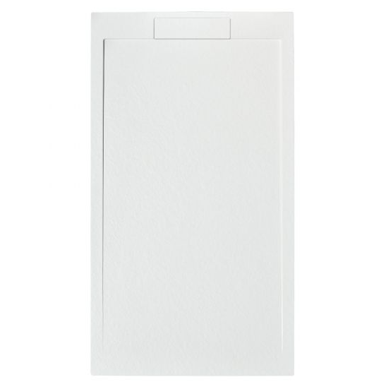 Giorgio Lux White Slate Effect Shower Tray - 1200 x 900 - Concealed Waste