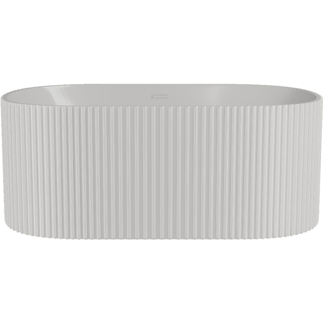 Nuie Fluted 1700mm Double Ended Freestanding Bath