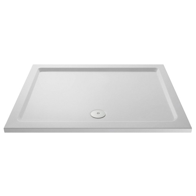 Nuie Slimline Anti Slip 1500 x 760mm Pearlstone Rectangle Shower Tray
