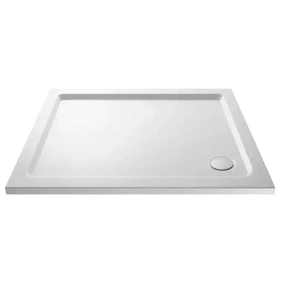 Nuie Pearlstone 900 x 800mm Slimline Rectangle Shower Tray 