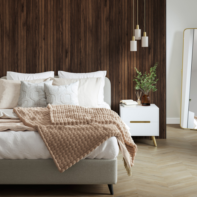 Warmia Walnut Naturepanel Slat Wall Panel