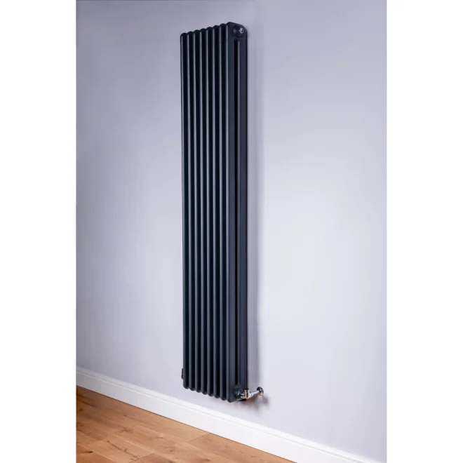 DQ Newey 1800 x 376mm Anthracite Vertical Radiator