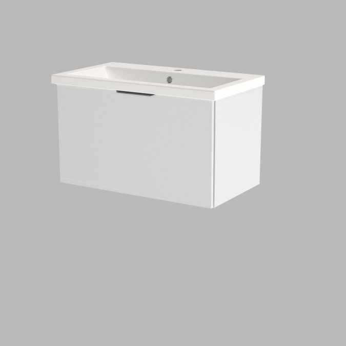 800mm Wall Hung Single Drawer Unit, Utopia Your Vanity Unit