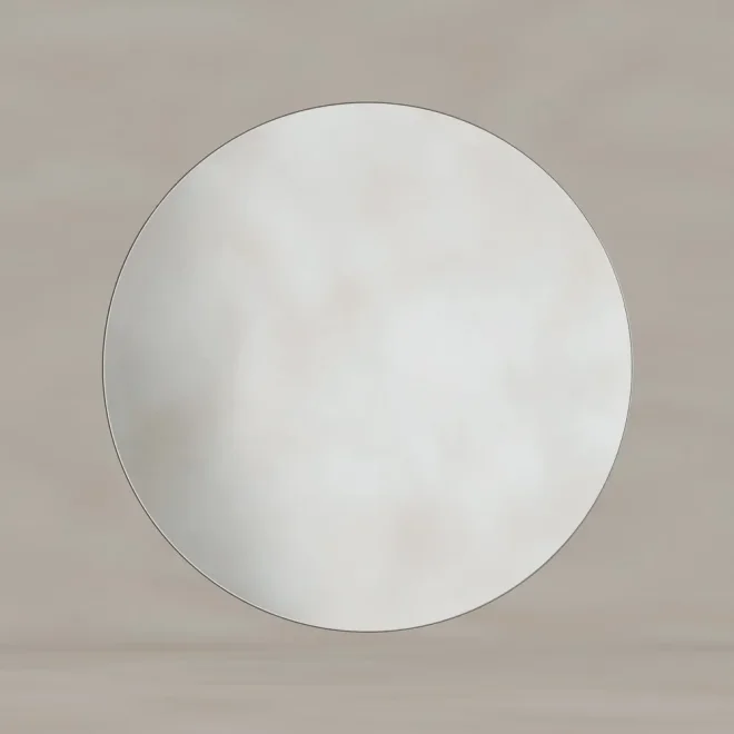 Origins Living Oslo Round 80 Brushed Nickel Mirror