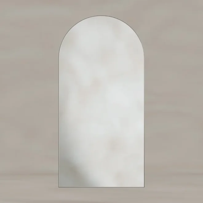 Origins Living Oslo Arch 100 Brushed Nickel Mirror