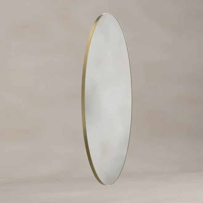Origins Living Oslo Oval Mirror in Brushed Brass