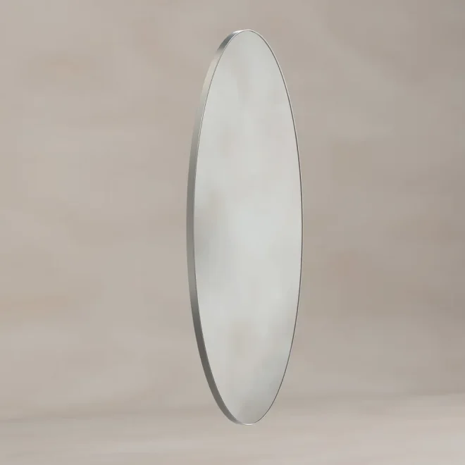 Origins Living Oslo Oval Mirror in Brushed Nickel