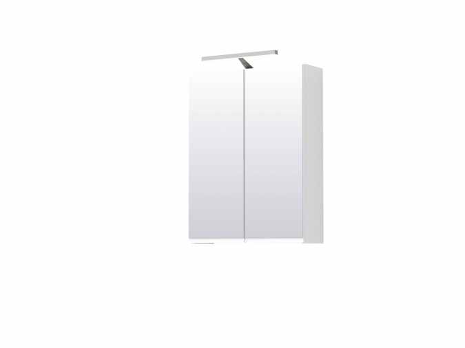 Origins by Utopia Gloss White Double Door Mirror Cabinet With Light & Shave Socket