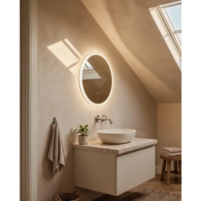 Origins Living Cleo 50 Round Illuminated Mirror