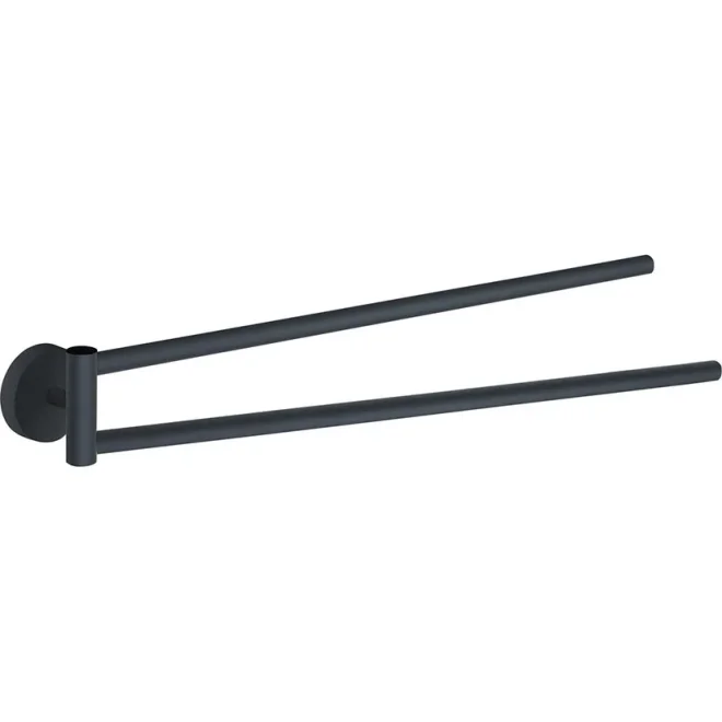 Origins Living Eros Black Double Swing Towel Rail