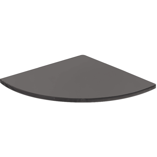 Origins Living Pier Corner Black Smoked Glass Shelf