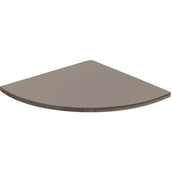 Origins Living Pier Corner Bronze Smoked Glass Shelf