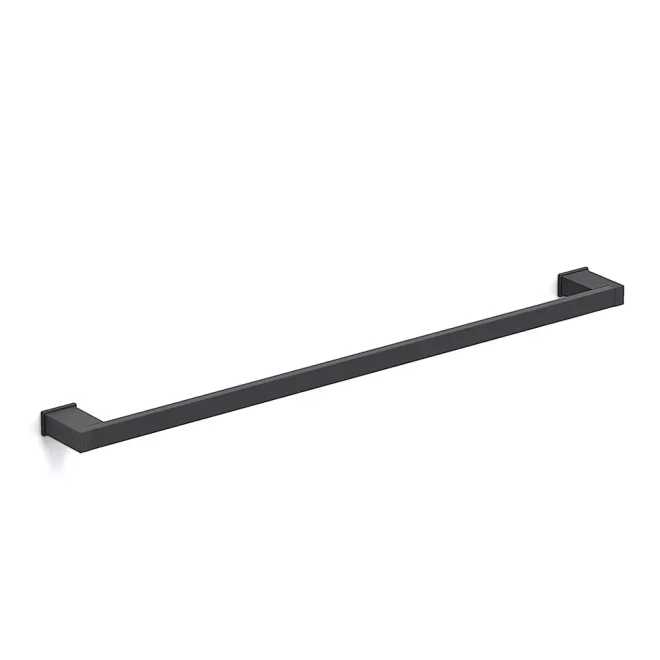 Origins Living S Cube Black 800mm Towel Rail