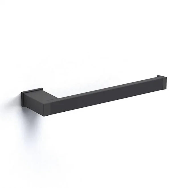 Origins Living S Cube Matt Black Open Towel Bar