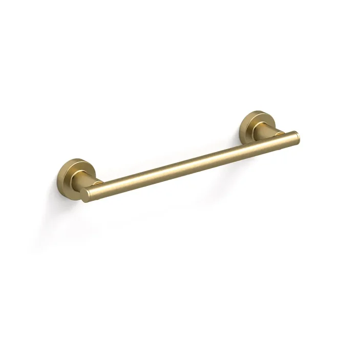 Origins Living Tecno Project 330mm Brushed Brass Towel Rail