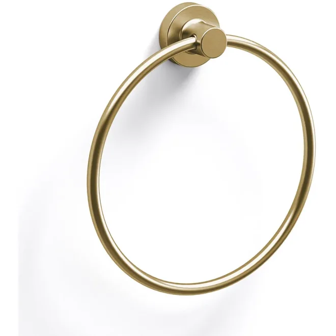 Origins Living Tecno Project Brushed Brass Towel Ring
