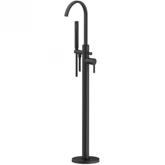 Orpington Floor Standing Bath Shower Mixer - Matt Black