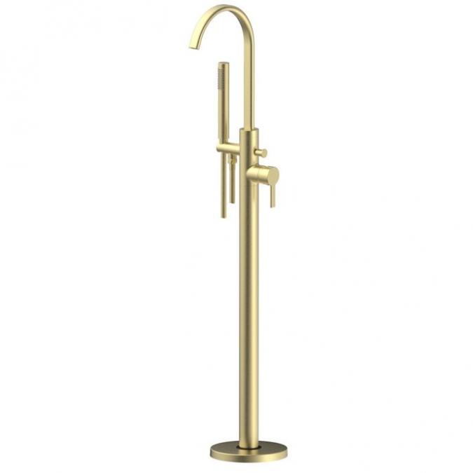 Orpington Floor Standing Bath Shower Mixer - Brushed Brass