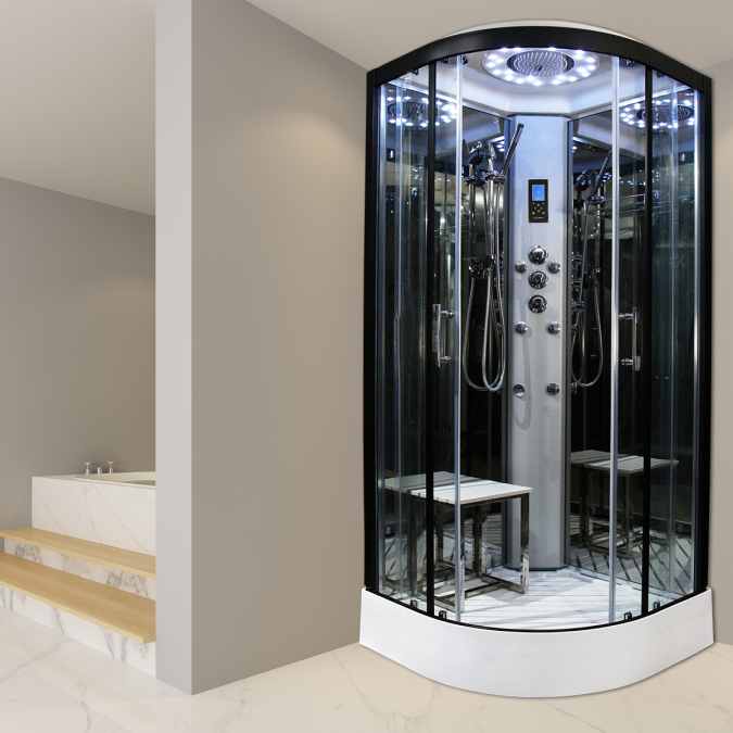 Insignia Showers PL10-Q Platinum Hydro Massage Shower Cabin - 1000 x 1000mm 