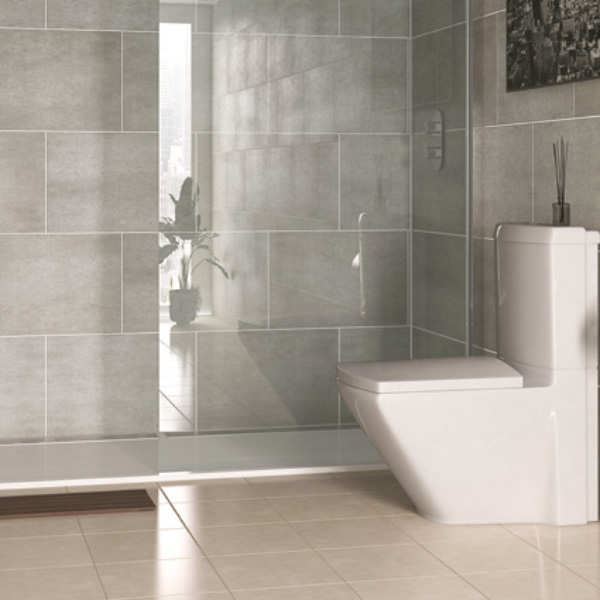 Proplas Tile 250 Stone Grey PVC Wall Panels - PRT1