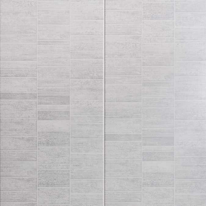 Smoked Grey Small Tile Effect Pvc Waterproof Bathroom Wall Cladding Panels 