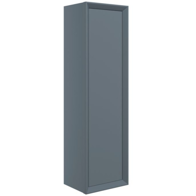 Pekin Matt Storm Blue Wall Hung Tall Unit