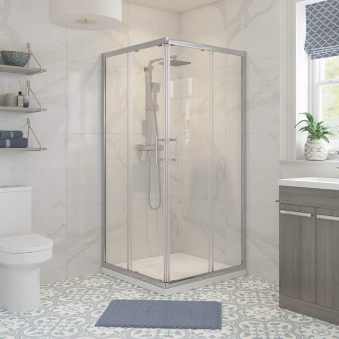 Prime 900mm Corner Entry Door Shower Enclosure