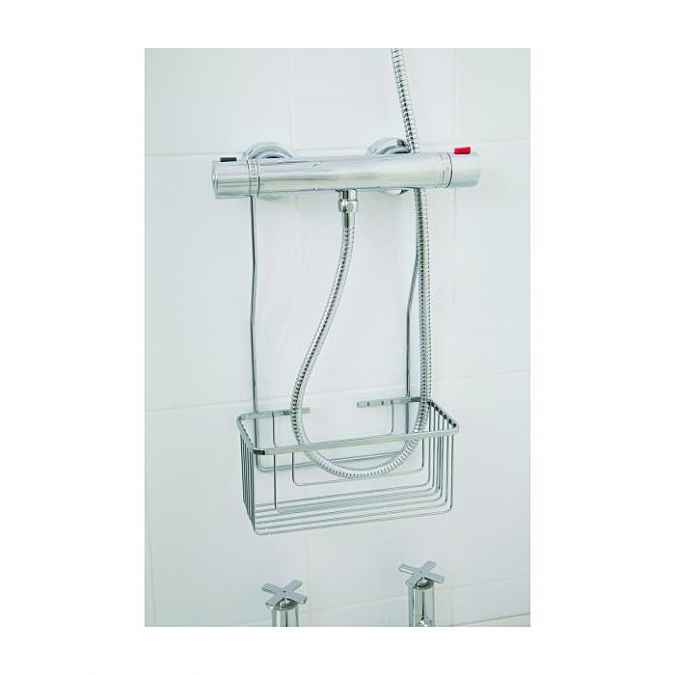 Croydex Rust Free Chrome Shower Caddy - 180mm