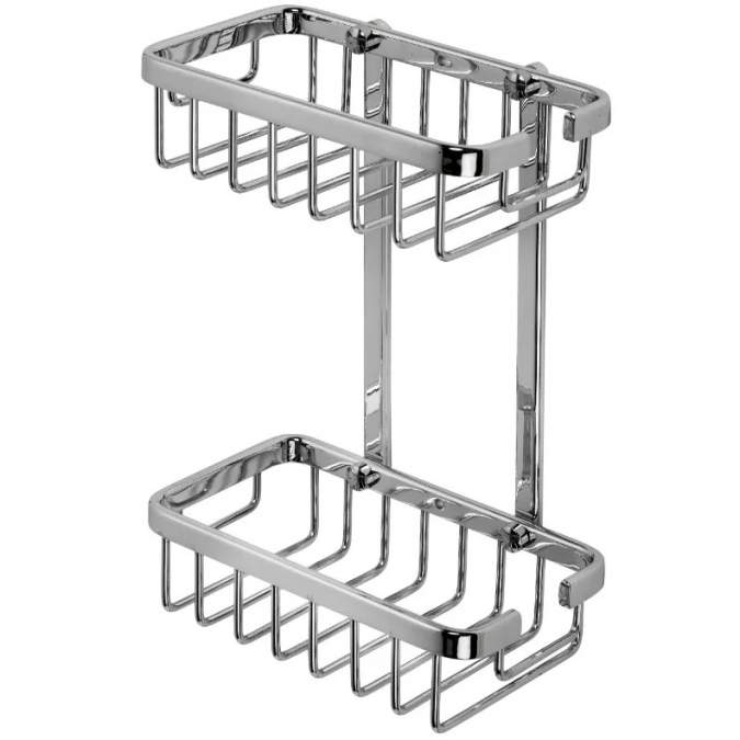 Croydex Premium Two Tier Shower Caddy - 250 x 180 x 105mm - Rust Free