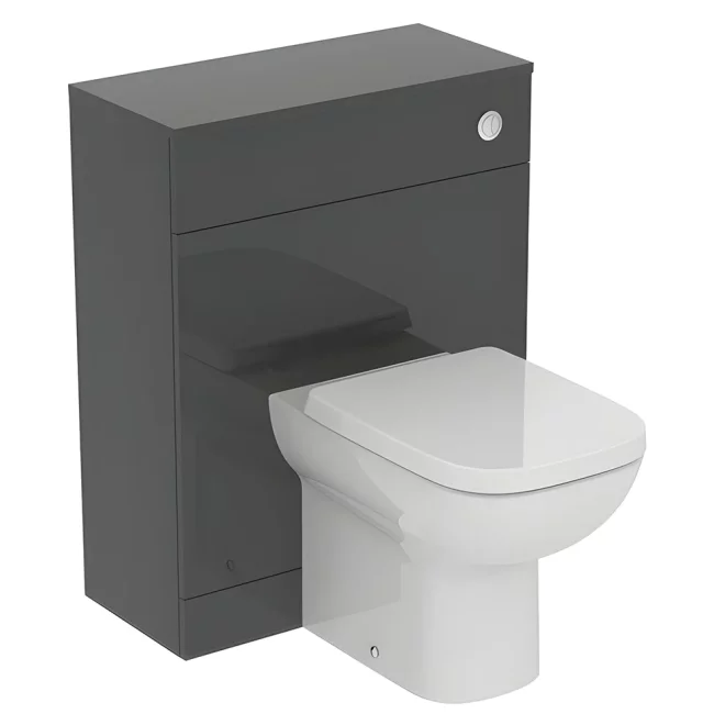 Ideal Standard Eurovit+ 650mm Mid Grey Toilet Unit And Cistern