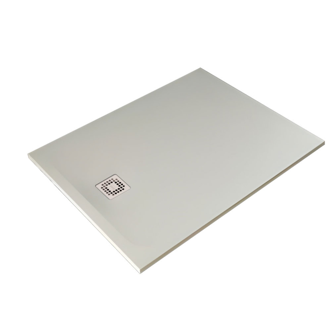 RAK Feeling 1200 x 900mm Greige Stone Resin Shower Tray - Cut To Size