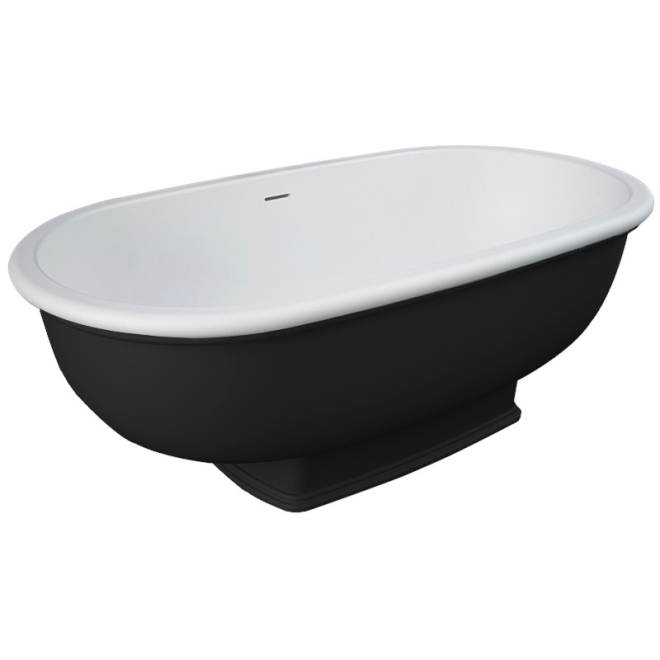 Washington Black 1560 x 810 Freestanding Bath - RAK Ceramics