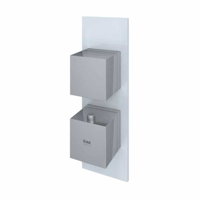 Feeling White Square Single Outlet Shower Valve by RAK Ceramics 