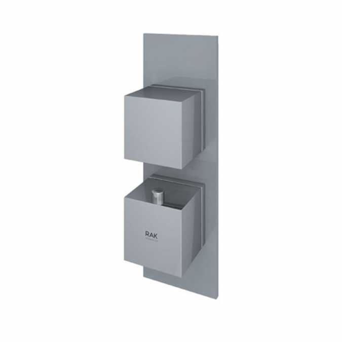 Feeling Grey Square Single Outlet Shower Valve by RAK Ceramics