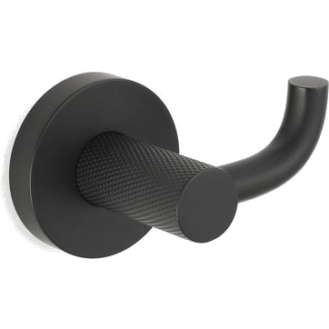 Abacot Polished Matt Black Robe Hook