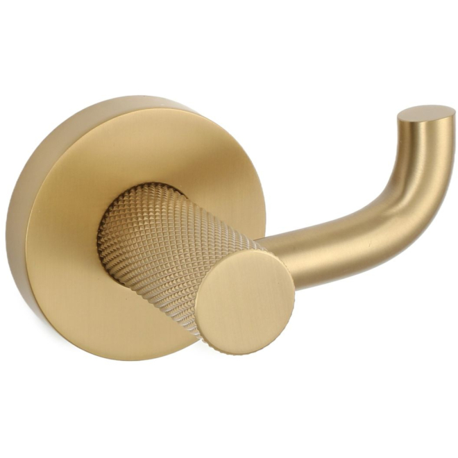 Abacot Polished Brushed Brass Robe Hook