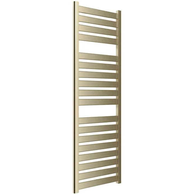 Abacot 500 x 1420mm Brushed Brass Bathroom Ladder Radiator