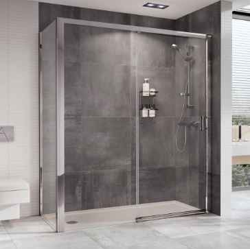 Embrace Etle1213s Level Access Sliding Door Shower Enclosure 1200mm By Roman Showers Huge Discounts Plus Free Delivery