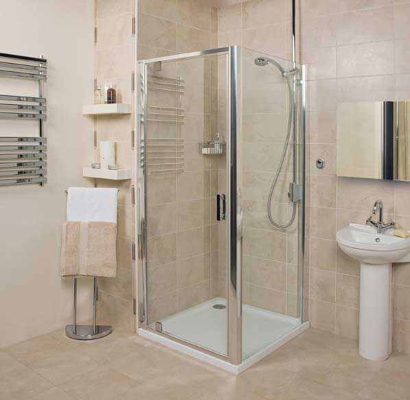 Roman Embrace Pivot Shower Door 900mm