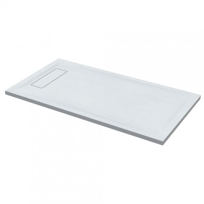 Roman Infinity 1800 x 800mm White Slate Effect Shower Tray