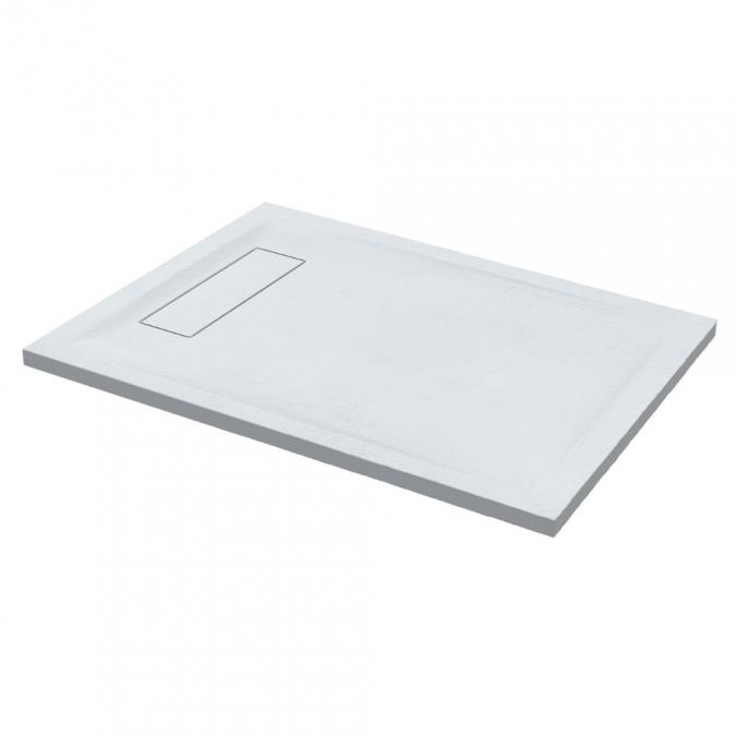 Roman Infinity 1500 x 800mm White Slate Effect Shower Tray