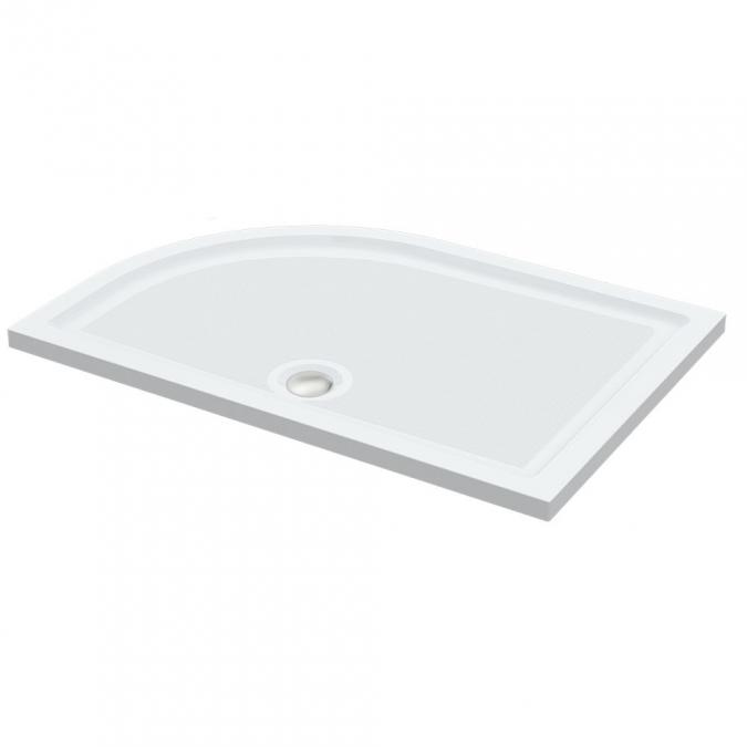 Roman Stone 1200 x 800mm Offset Quadrant Anti Slip Shower Tray