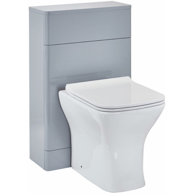 Scudo Rossini Pebble Grey Back to Wall Toilet Unit