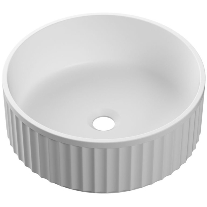 Rouen 400mm Round Fluted Washbowl