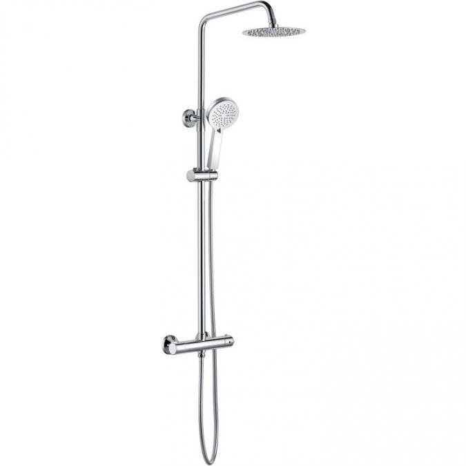 Venetian Thermostatic Bar Mixer with Riser & Overhead Kit